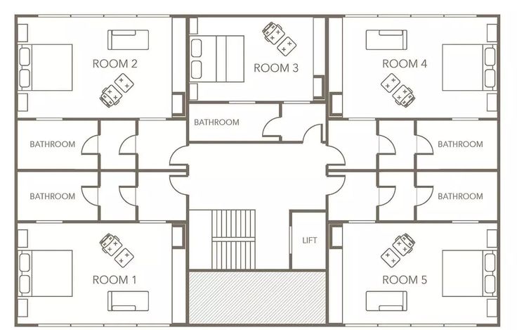 Modern Hotel Floor Plan