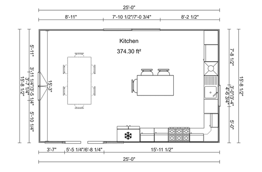 Modern Kitchen Floor Plan