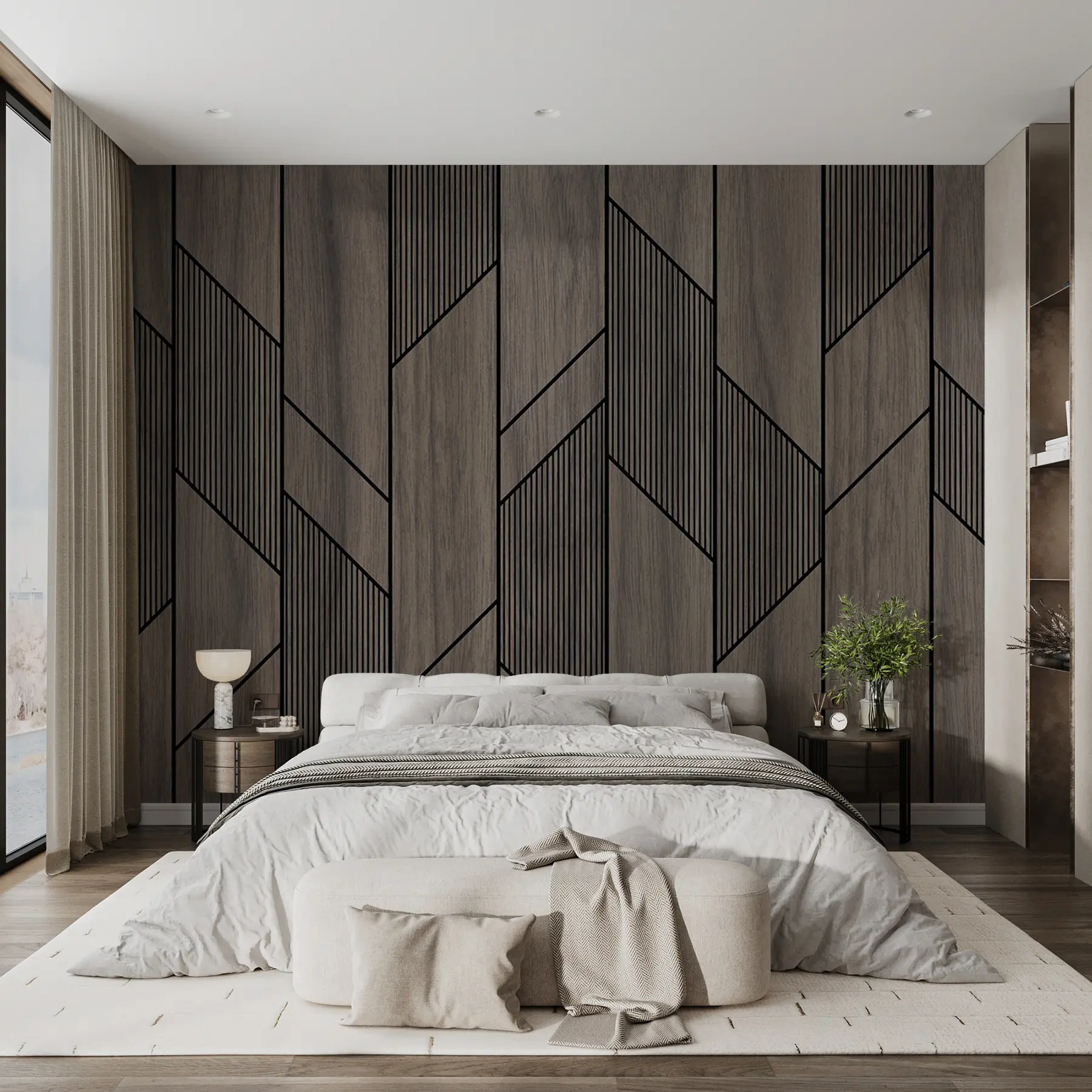 Floating Panel with Ambient Lighting
