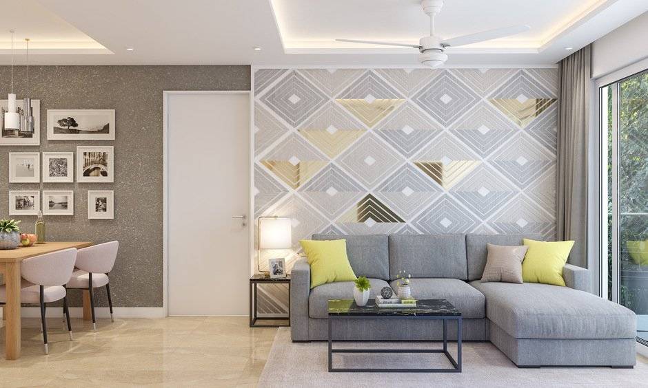 Crystal Chandelier with Backlit Ceiling