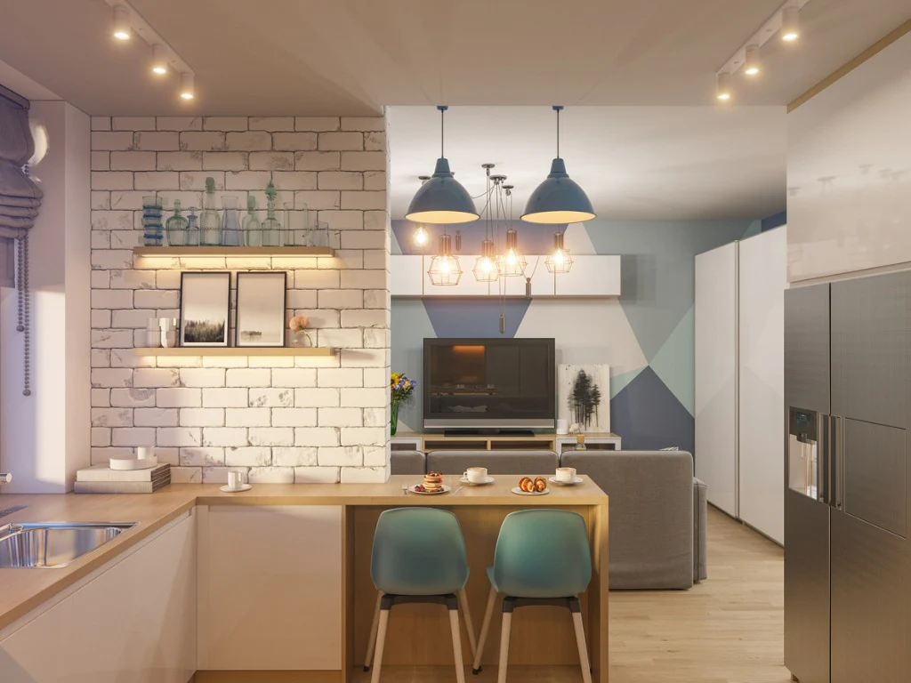 Floating Panel with Ambient Lighting